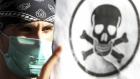 A demonstrator protests against the dismantling of Syrian chemical weapons in Albania in front of the Prime Minister's office in Tirana November 7, 2013. (Reuters)