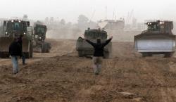 Seven Israeli bulldozers entered the village and began demolishing homes and other structures in the Negev.